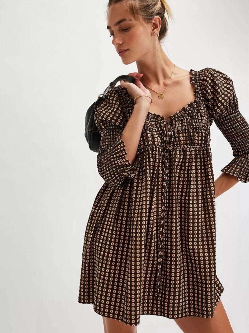 Free People Star Dip Mini Dress in size Small